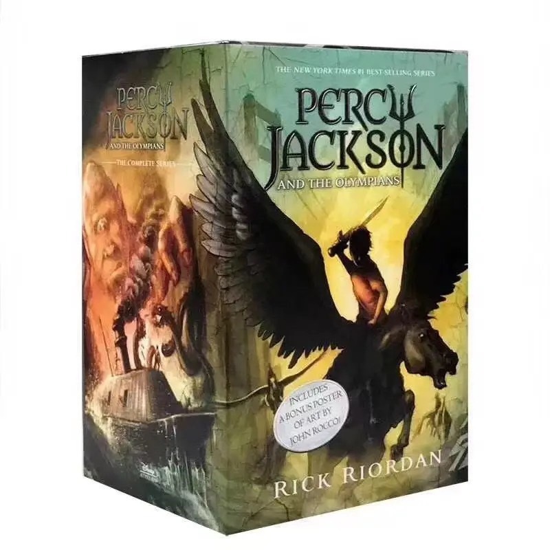 (พร้อมส่ง) Percy Jackson 1 เซทมี 5 เล่ม หนังสือวรรณกรรมภาษาอังกฤษ