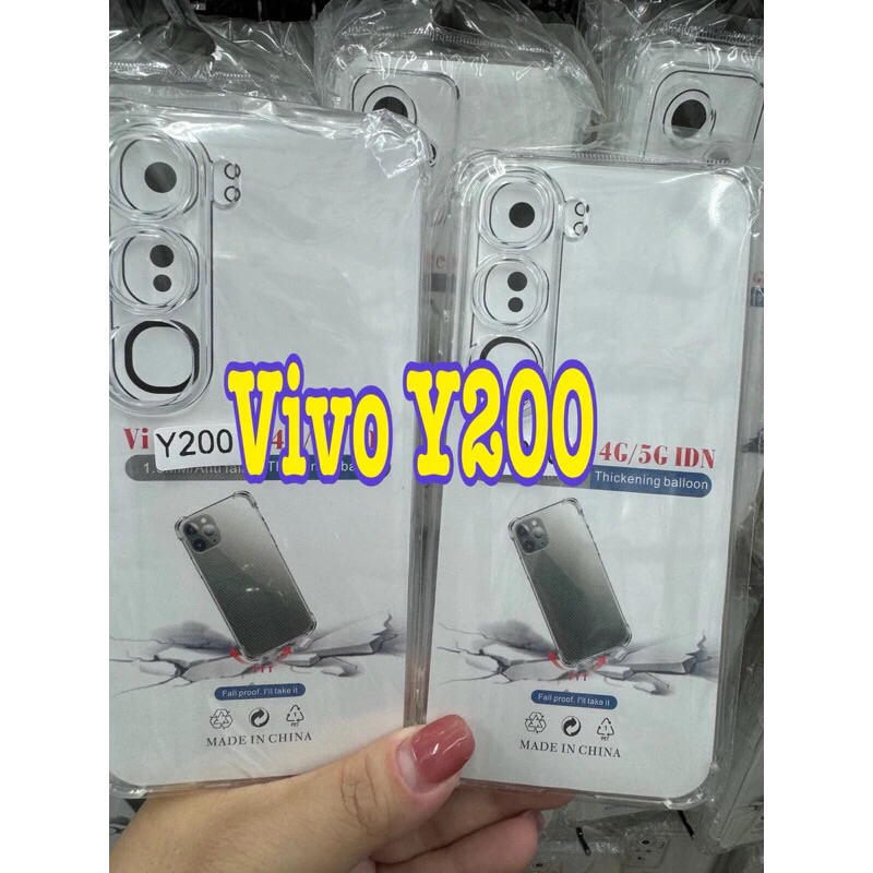 Vivo y200 🥰พร้​อมส่งใน🇹🇭🥰เคสใสกันกระแทกคลุมกล้อง For Vivo y200/V40lite(4g/5g)
