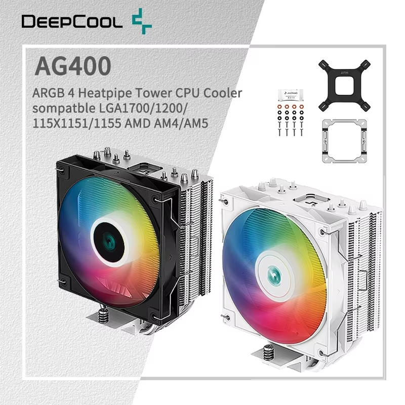 CPU AIR COOLER (พัดลมซีพียู) DEEPCOOL AG400 ARGB