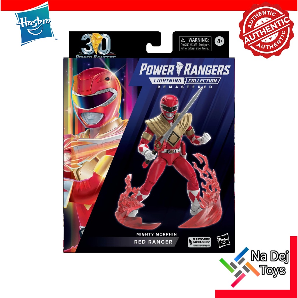 Power Rangers Lightning Collection Mighty Morphin Red 6" Figure พาวเวอร์ เรนเจอร์ ไมท์ตี้ มอร์ฟิน เร้ด ขนาด 6 นิ้ว