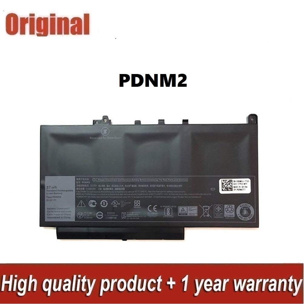 [ฟรี ไขควง] เดล แบตเตอรี่ PDNM2 (สำหรับ Latitude E7270 E7470 Series) Battery Notebook