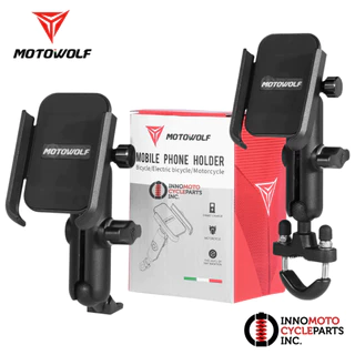 🔥 MOTOWOLF MDL 2821 ที่จับมือถือมอเตอร์ไซค์ ที่จับโทรศัพท์มอเตอร์ไซค์ ที่วางมือถือมอไซค