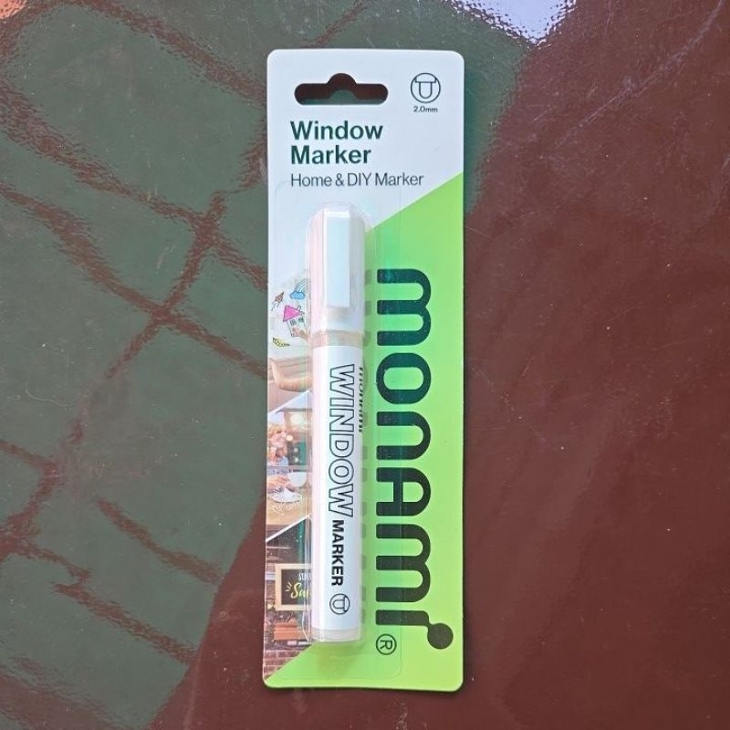 Monami ปากกาเขียนกระจกสีขาว ลบได้ รุ่น window marker