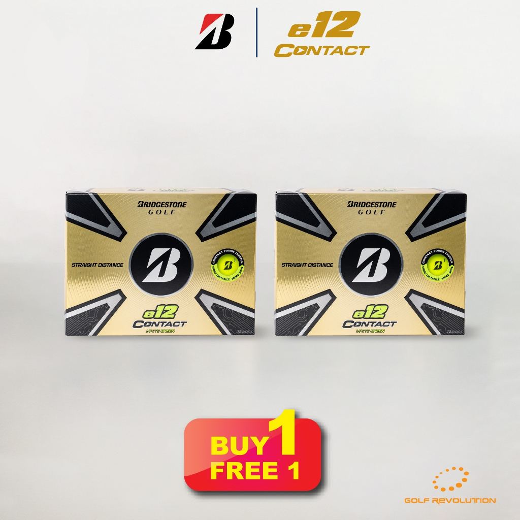 [HOT...Buy1, Free1] Bridgestone e12 Contact Matte Green Golf Ball , Price: 1,490 THB/dz