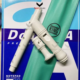 KING ขลุ่ย ขลุ่ยคิงส์ ขลุ่ยรีคอเดอร์ ขลุ่ยสามท่อน ขลุ่ยปากเป็ด Key C Soprano Recorder (GERMAN)