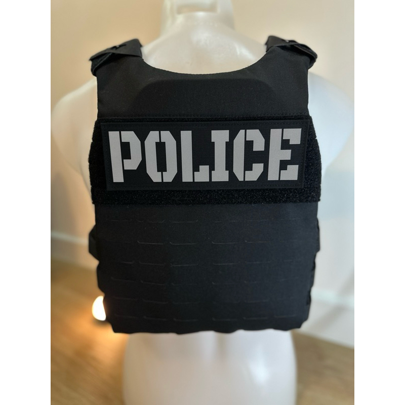 ป้าย POLICE สำหรับติดเสื้อ (ถ่ายจากสินค้าจริงของทางร้าน)