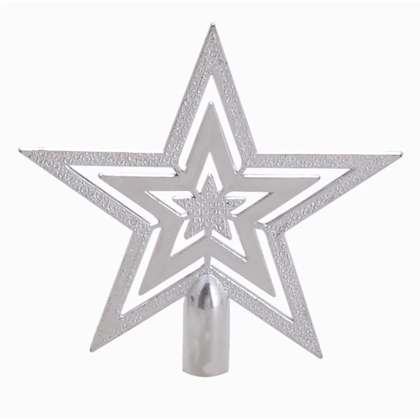 ดาว 3 ชั้น ดาวประดับยอด ต้นคริสมาส คริสมาส Christmas Tree Topper Star Decorations - รูปที่ 6