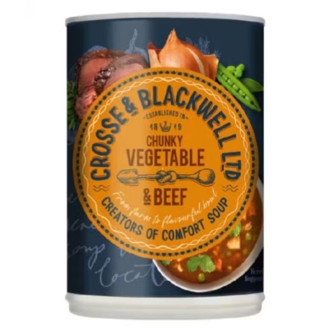 Crosse & Blackwell Chunky Vegetable & Beef Soups 400g