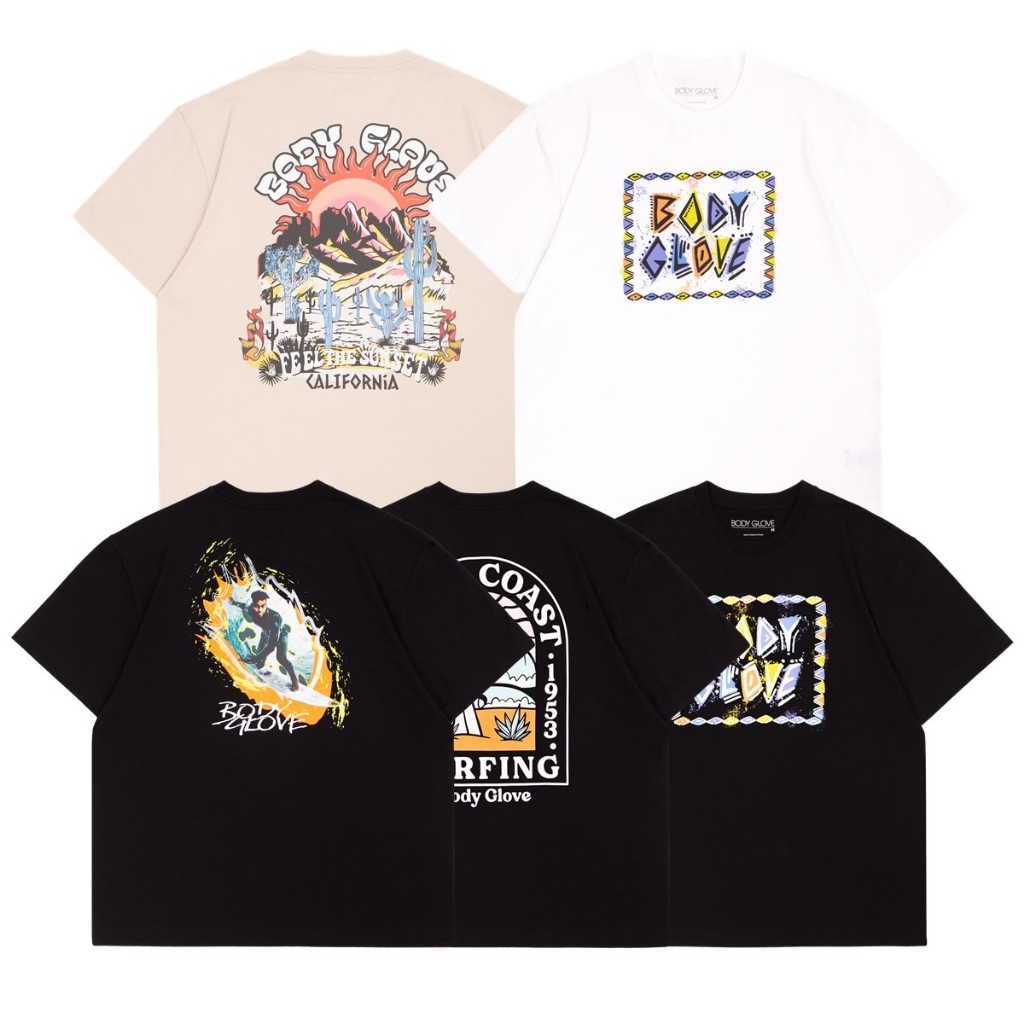 BODY GLOVE Graphic T-SHIRT Relaxed Fit เสื้อยืดลายกราฟฟิค Winter 2024