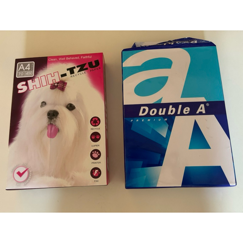 กระดาษถ่ายเอกสาร Double A 80 แกรม,  SHIH-TZU  70 แกรม  ราคาถูก