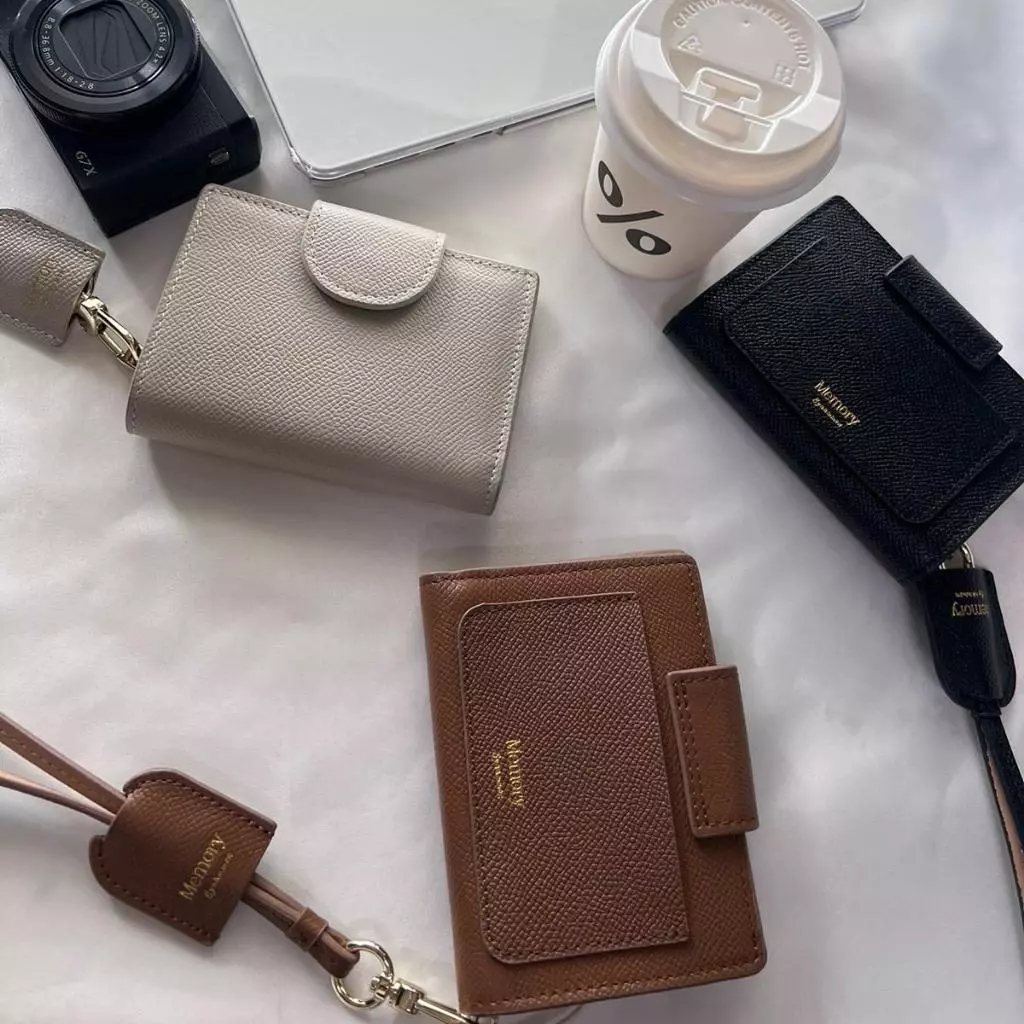 กระเป๋า Nammon Jeans PL01-PL03 กระเป๋า wallet แบบมีคล้องคอ หนังแท้