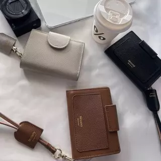 กระเป๋า Nammon Jeans PL01-PL03 กระเป๋า wallet แบบมีคล้องคอ หนังแท้