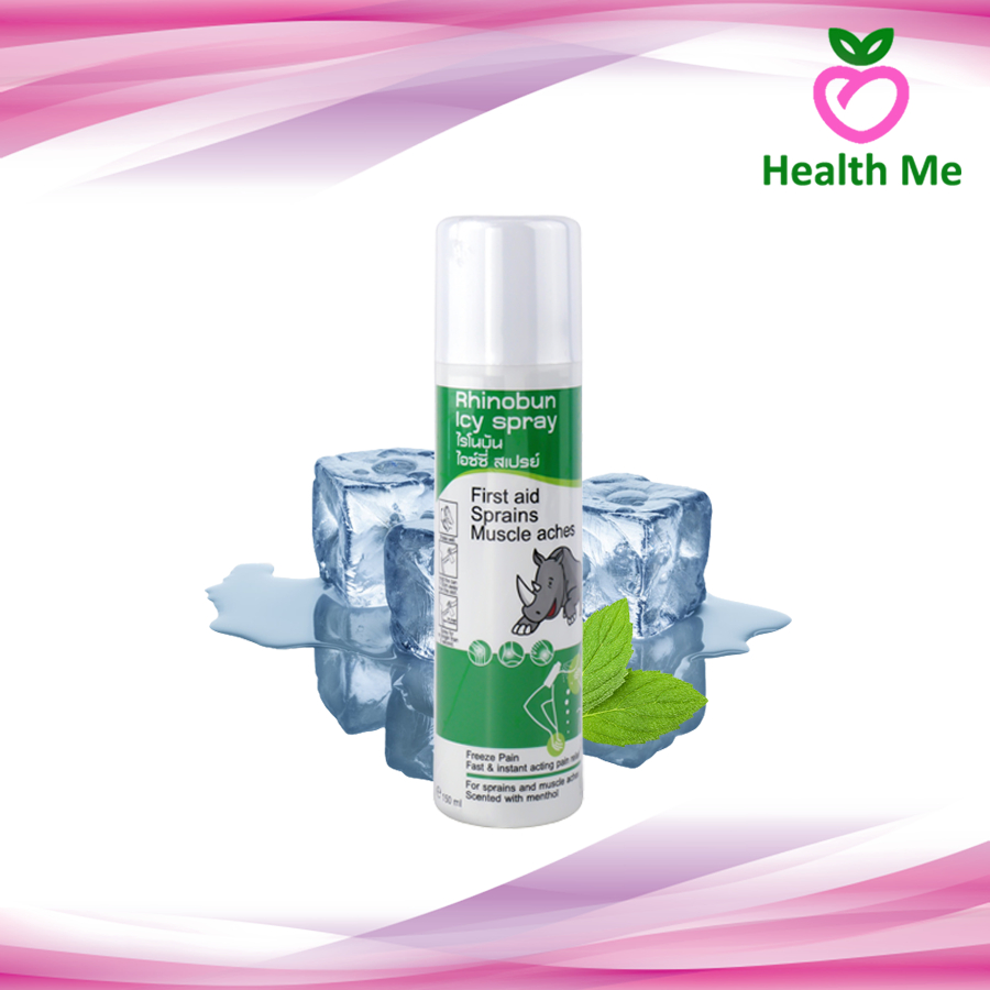 Rhinobun Icy Spray - ไรโนบัน ไอซ์ซี่ สเปรย์ สเปรย์ให้ความเย็น ปริมาณ 150 มล.