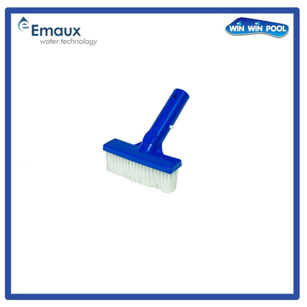 EMAUX แปรงไนล่อน ข้อต่อพลาสติก ขนแปรง PP สำหรับขัดผนัง หรือพื้นสระว่ายน้ำ เหมาะกับสระกระเบื้อง