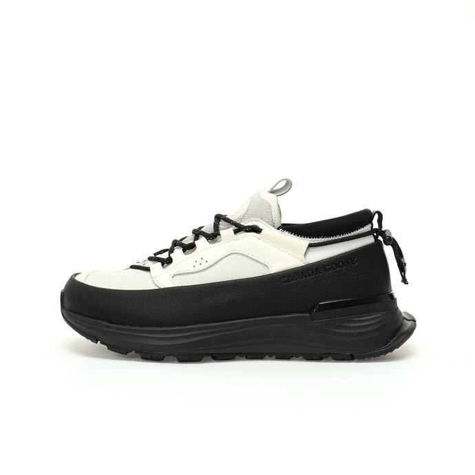 Canada Goose Glacier Trail รองเท้ากีฬาปีนเขากลางแจ้งน้ำหนักเบา" ข้าวขาวดำ" CNGND65NWHTW9AA100