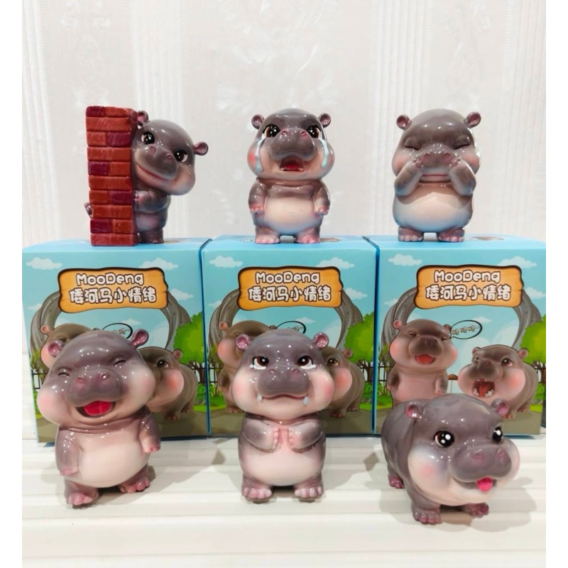 พร้อมส่ง โมเดลหมูเด้ง น่ารักทุกลาย