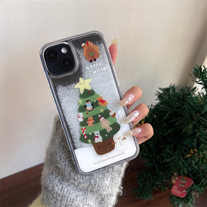 เคสตู้น้ำคริสมาส เคสไอโฟน พร้อมส่ง เคสสำหรับ IPHONE CASE 13-16PROMAX