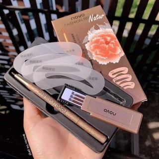ขายดี NOVO FASHION BROW Eyebrow โนโว ดินสอเขียนคิ้ว แบบหมุน แถมไส้ดินสอ+บล๊อกคิ้ว3ชิ้น พร้อมไส้ดินสอเปลี่ยน3แท่ง No.5146