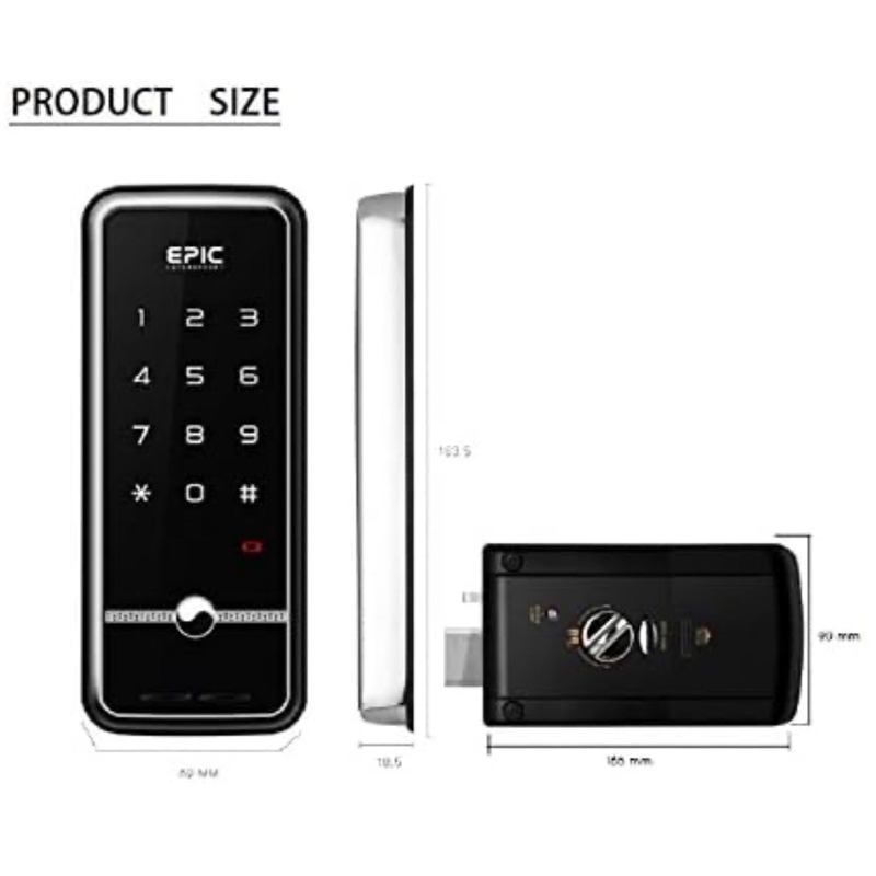 EPIC DOOR LOCK รุ่น N-TOUCH กลอนดิจิตอล