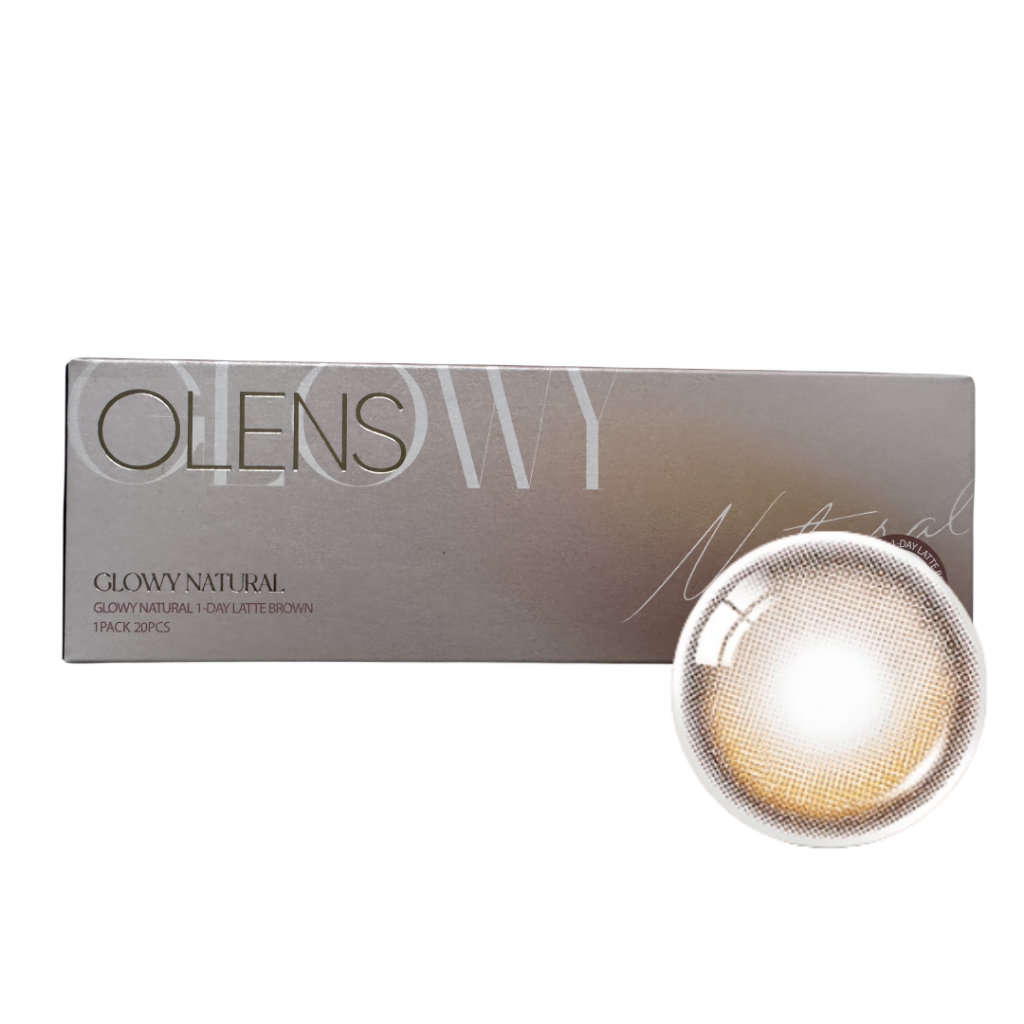 Olens GLOWY NATURAL LATTE BROWN คอนแทคเลนส์ 20P เลนส์เกาหลี