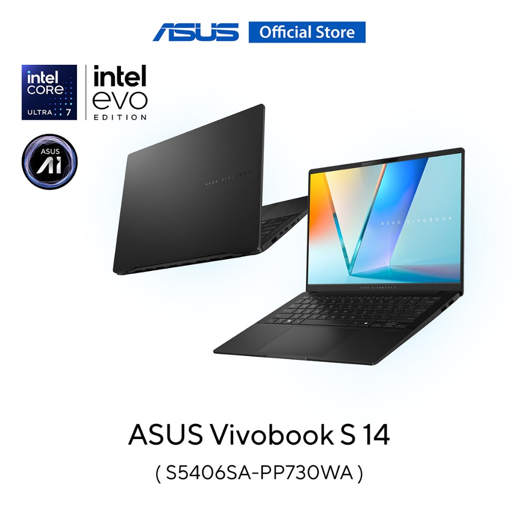 ASUS Vivobook S 14 (S5406SA-PP730WA) 14" 3K (2880x1620) OLED, Intel U7-LNL 1.8G, 32GB LPDDR5X, 1TB S