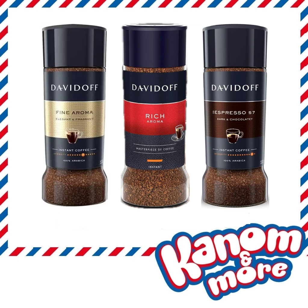 ⭐️[Exp:12/2026]⭐️Davidoff ดาวิดอฟ กาแฟเยอรมัน สูตร Fine Aroma, Rich Aroma, Espresso 90 g.