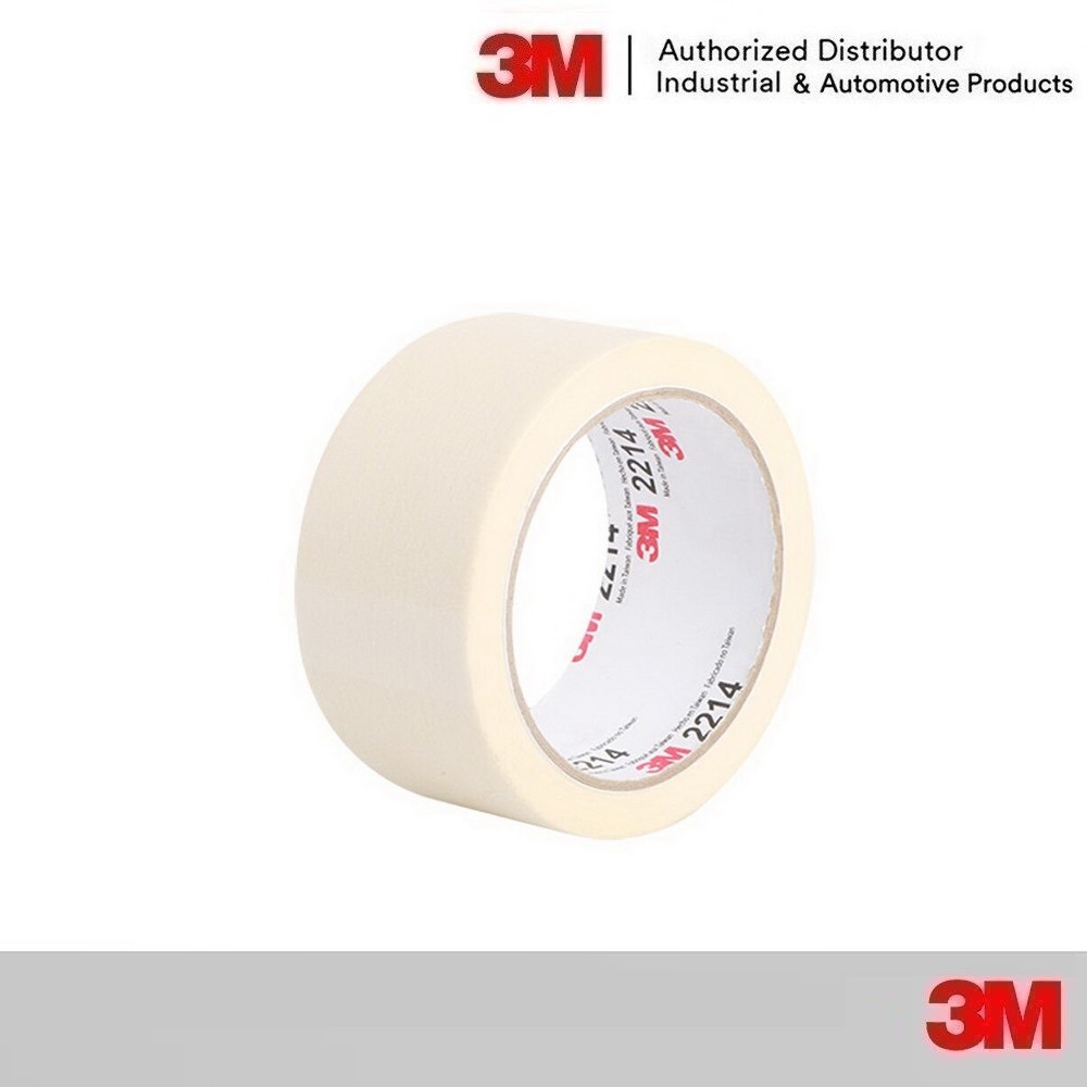 เทปกระดาษกาวย่นสีขาว18 มมx40 เมตร (x96ม้วน) 3M 2218 Paper Masking Tape