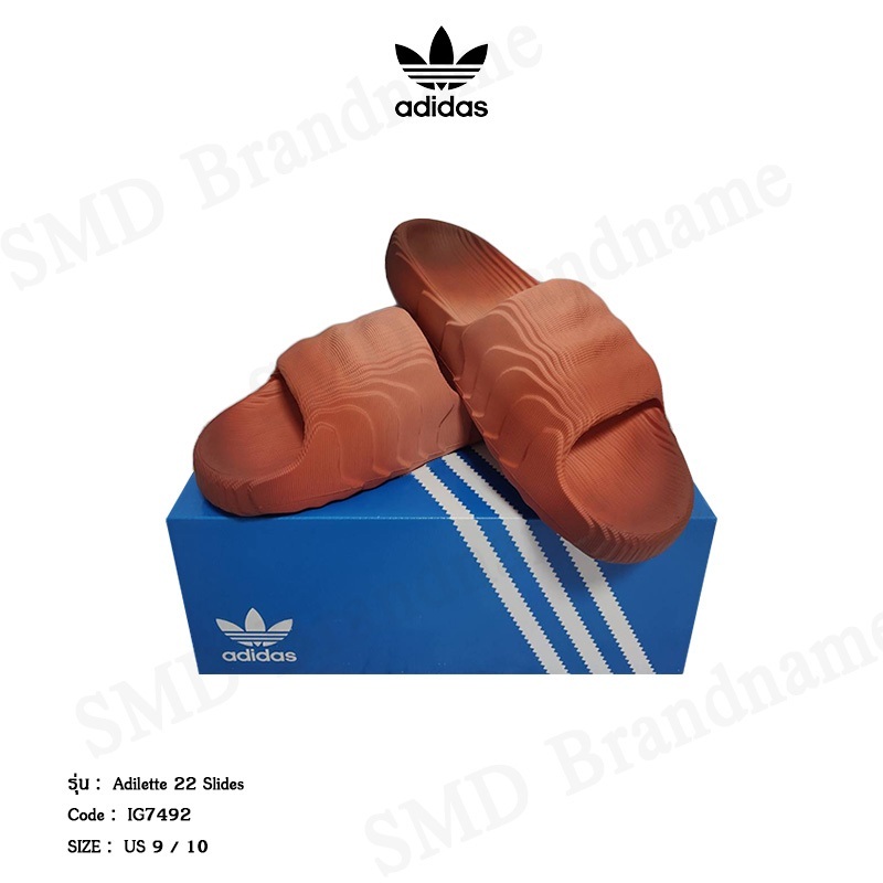 Adidas รองเท้าแตะ รุ่น Adilette 22 Slides สำหรับผู้ชาย ผู้หญิง สินค้าแท้จากชอป 100%