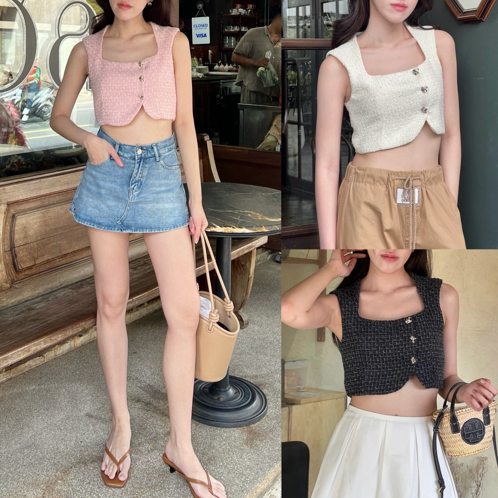 GALSWEARON | TRAPEZOID NECK TOP