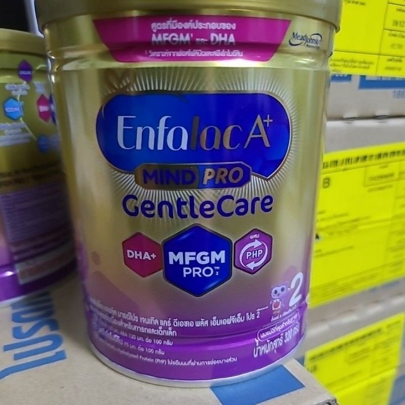 นมผง Enfalac A+ mind pro Gentle care สูตร 2 (320g)อายุเด็ก 6 เดือน ถึง 3ปีสำหรับเด็กท้องผูก ท้องอืด ถ่ายยาก อุจจาระแข็ง