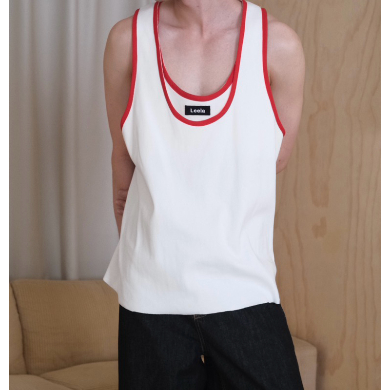 Leela-SANTA LEELA TANK TOP-เสื้อกล้ามทรงหลวม