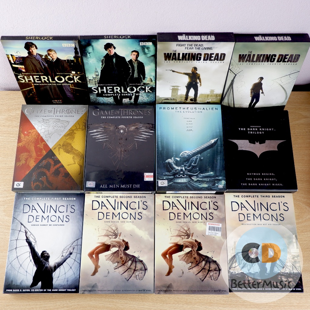 DVD Series ต่างประเทศ Sherlock / The Walking Dead / Game of Thrones / Prometheus to Alien / Da Vinci