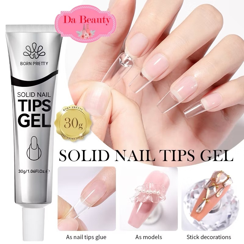 Born PRETTY Solid เล็บเคล็ดลับเจลเล็บ 30g Soak Off Super Strong เล็บกาวเจลสําหรั