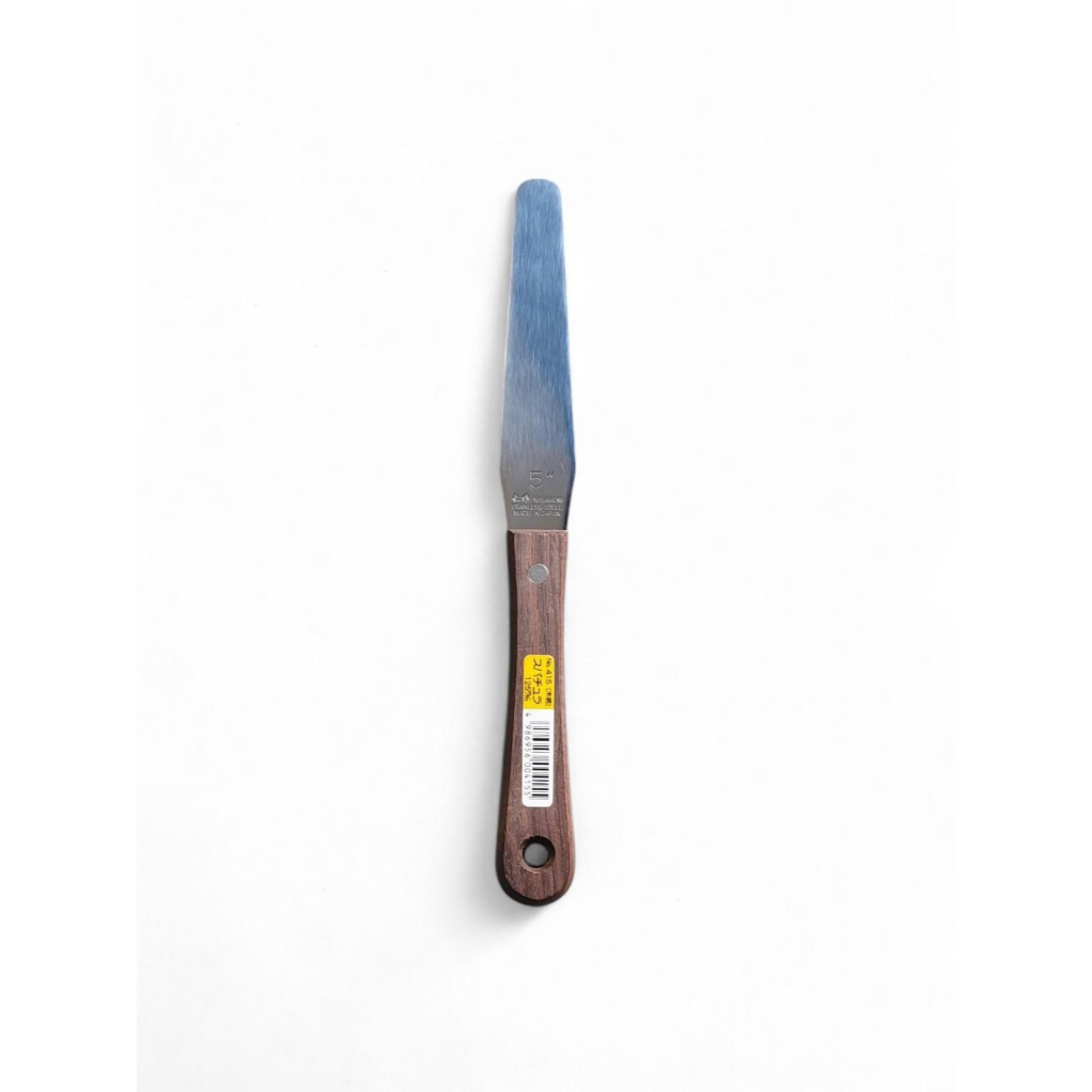 Spatula Wooden Handle 125 mm. (สปาตูล่าด้ามไม้)