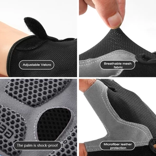 ถุงมือจักรยาน PEARL IZUMI ถุงมือมอเตอร์ไซค์ ปั่นจักรยานแบบเจลตรงฝ่ามือ แบบออกกำลังกาย Bicycle gloves