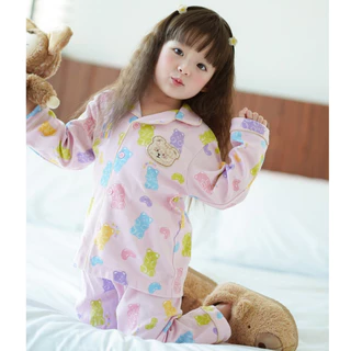 NIKI BEBE รุ่น Gummy / Bear / Bunny เซ็ตชุดนอนเด็ก ผ้า Cotton Interlock แท้ 100% ผ้านุ่ม ใส่สบาย ระบายอากาศได้ดี