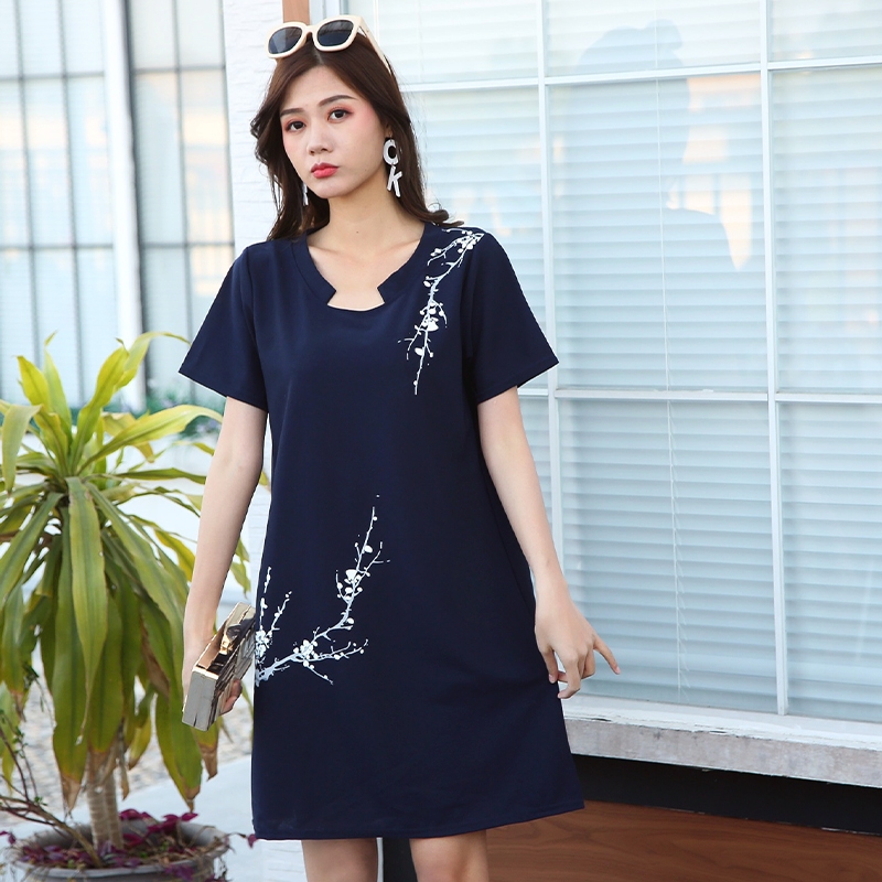 GFShop ชุดเดรสลายดอกไม้ ต้อนรับเทศกาลแห่งความสุข มี 6 สีให้เลือกสวมใส่