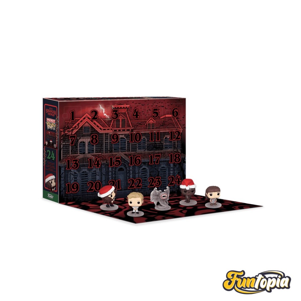 Funko POP! (81221) : Stranger Things Holiday ver. Pocket POP! Holiday Calendar by Funko (Set of 24)