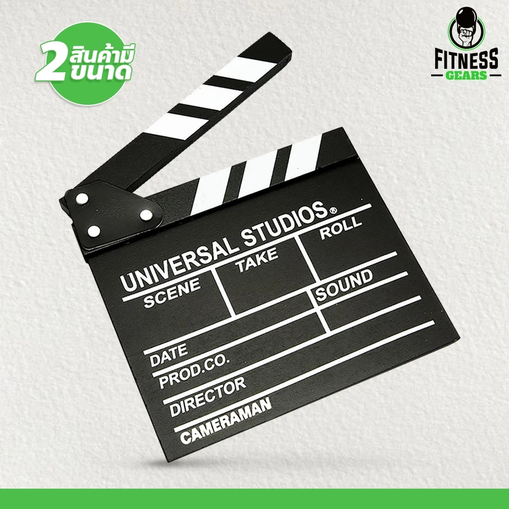 สเลท clapper board สเลทคัทฉาก สเลทคัดฉาก พรอพถ่ายรูป 20x20cm