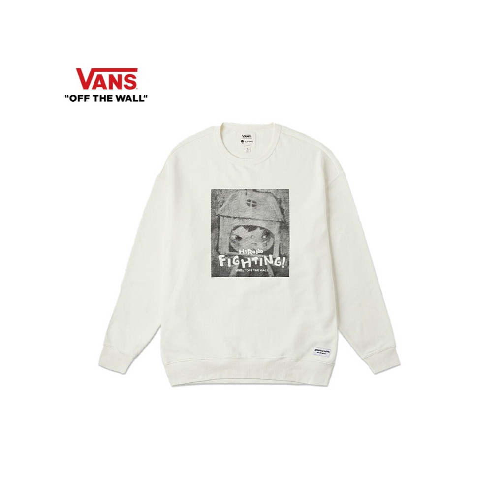 VANS x HIRONO GFX CREW MARSHMALLOW เสื้อสเวตเตอร์ แวนส์ x ฮิโรโนะ