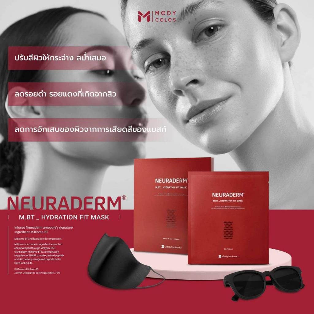Neuraderm hydrating mask-พรีเมี่ยมมาส์คเจ้าเดียวกับ botox neuronoxแถมมาร์ค