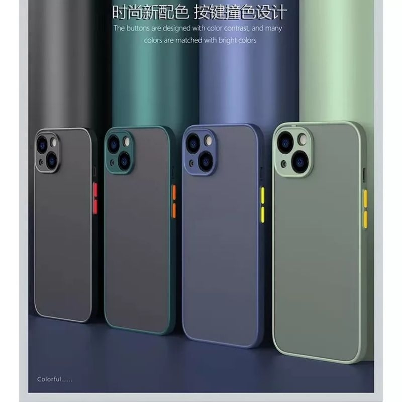 a2zShop iPhone 15 16 16 Pro 16Pro Max 16 Plus (ส่งจากประเทศไทย) แผ่นใสฝ้ากันกระแทก frosted transpare