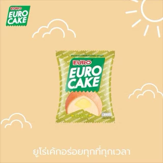 ยูโร่ คัสตาร์ดเค้ก EuroCake ขนมสอดไส้ครีม พัฟเค้ก✔️204 กรัม/ 1 กล่อง✔️ 12 ชิ้น/กล่อง มี 9 รสชาติให้เลือก