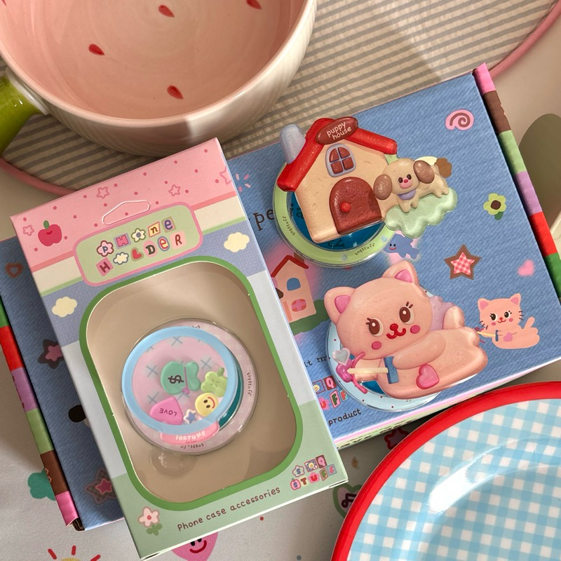 กริปตอกแม่เหล็ก ติดกับเคสแม่เหล็กเท่านั้น‼️🩷 หรือสติกเกอร์แม่เหล็ก น่ารักพิเศษ  แม่เหล็กแรง