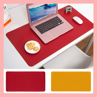 ส่งไว พร้อมส่งจากไทย Mouse Pad แผ่นรองเมาส์สีพื้น/สีพาสเทลน่ารักๆ แผ่นรองเมาส์ขนาดใหญ่ หนัง PU มีหลายขนาด แผ่นรองกันน้ำ
