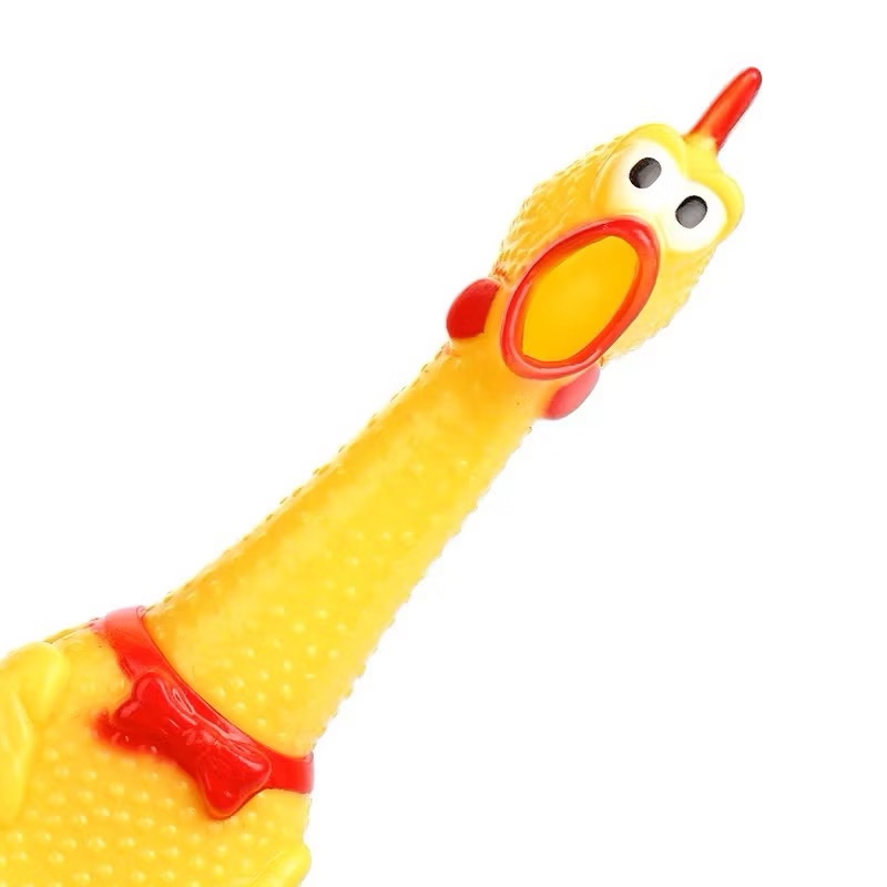 ไก่โอ๊กก ไก่ร้องมีเสียง ไก่บีบ ของเล่นสนุก อารมณ์ดี ของเล่นสัตว์เลี้ยง