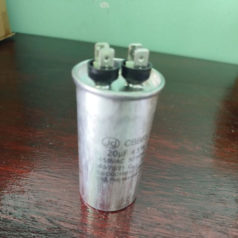 แค๊ปรันแอร์ 2 หัว 20 uF 450VAC คาปาแอร์  CBB65 QL