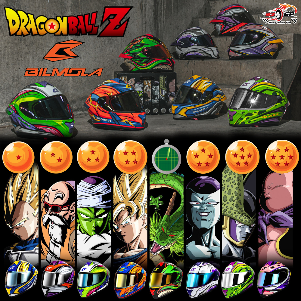 กลับมาแล้ว!! มีทุกลาย!! หมวก BILMOLA RAPID RS LT DRAGONBALL Z [ LIMITED EDITION ] ของแท้!! ส่งไว!!