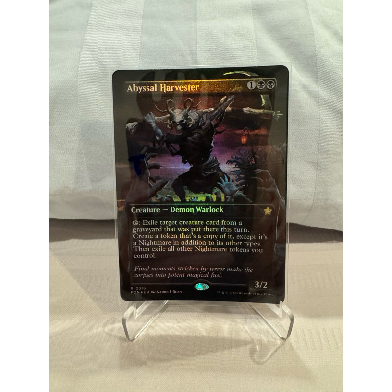 MTG Foundations Variants Foil: Abyssal Harvester (0316 - Borderless)