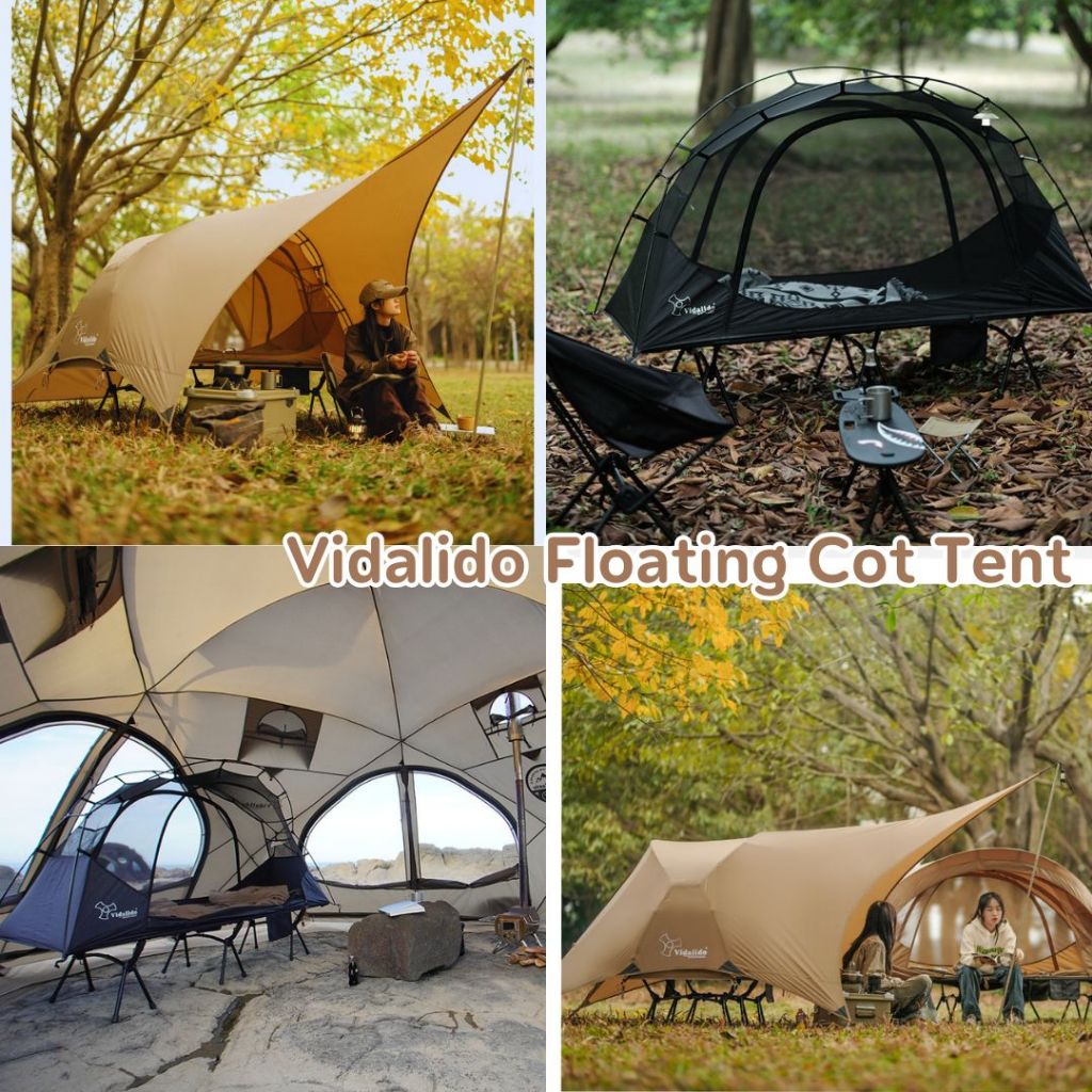 Vidalido Floating Tent  เต็นท์มอเตอร์ไซด์ เต็นท์สายแบก เต็นท์สนาม เต็นท์จักรยานยนต์ เต็นท์น้ำหนักเบา เต็นท์พกพา